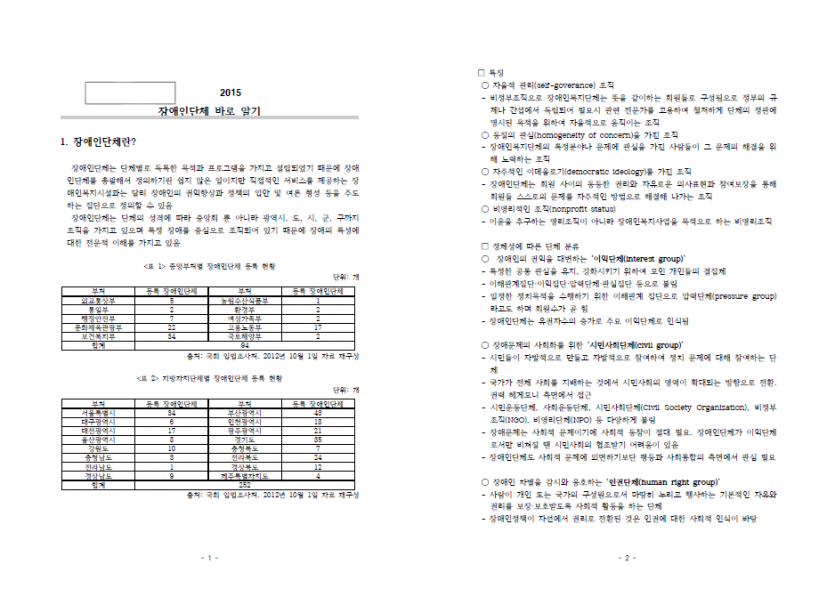 2015 장애인단체 실무자 매뉴얼 1권-1. 장애인 단체 바로 알기 표지.png